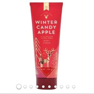 TWO BOTTLES Winter Candle Apple BBW body cream